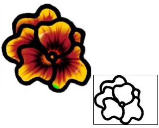 Flower Tattoo Specific Body Parts tattoo | AAF-09305