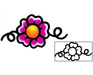 Flower Tattoo Specific Body Parts tattoo | AAF-09307