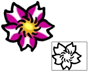 Flower Tattoo Specific Body Parts tattoo | AAF-09311