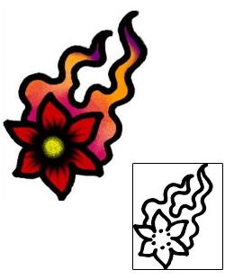 Flower Tattoo Specific Body Parts tattoo | AAF-09315