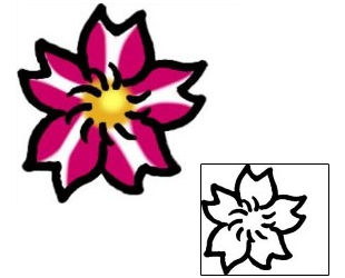 Flower Tattoo Specific Body Parts tattoo | AAF-09317