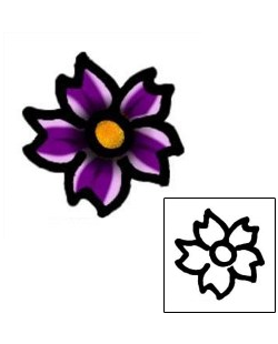 Flower Tattoo Specific Body Parts tattoo | AAF-09334