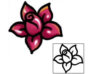 Flower Tattoo Specific Body Parts tattoo | AAF-09350