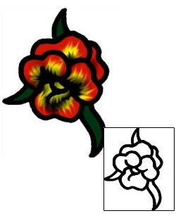 Flower Tattoo Specific Body Parts tattoo | AAF-09371