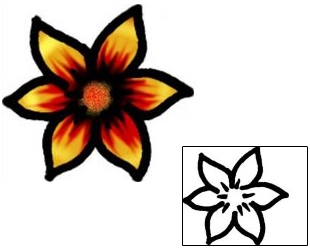 Flower Tattoo Specific Body Parts tattoo | AAF-09380