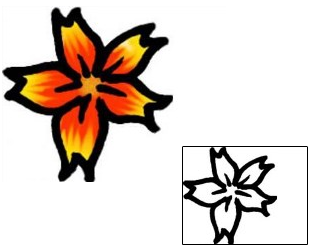 Flower Tattoo Specific Body Parts tattoo | AAF-09385
