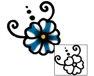 Flower Tattoo Specific Body Parts tattoo | AAF-09386