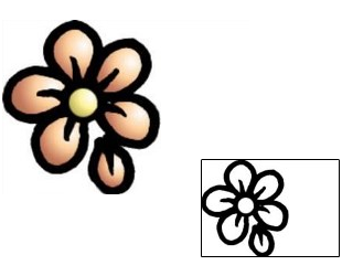 Flower Tattoo Specific Body Parts tattoo | AAF-09387