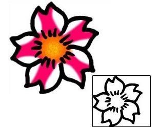 Flower Tattoo Specific Body Parts tattoo | AAF-09392
