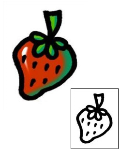 Strawberry Tattoo For Women tattoo | AAF-09395