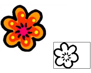 Flower Tattoo Specific Body Parts tattoo | AAF-09396
