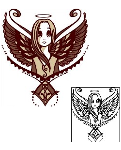 Angel Tattoo Religious & Spiritual tattoo | AAF-09520