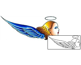 Angel Tattoo Religious & Spiritual tattoo | AAF-09529
