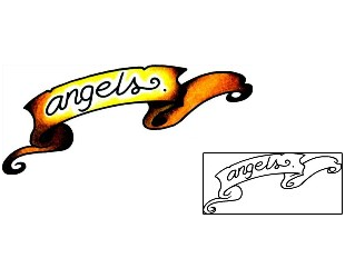 Angel Tattoo Angel Banner Tattoo