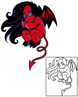 Devil - Demon Tattoo For Women tattoo | AAF-09584