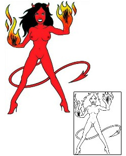 Devil - Demon Tattoo Miscellaneous tattoo | AAF-09599
