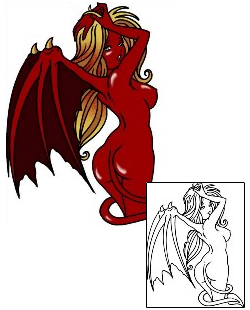 Devil - Demon Tattoo Horror tattoo | AAF-09619