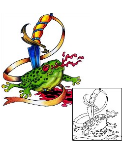 Frog Tattoo Reptiles & Amphibians tattoo | AAF-09631