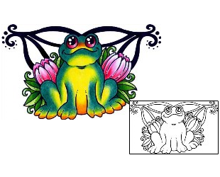 Frog Tattoo Reptiles & Amphibians tattoo | AAF-09638