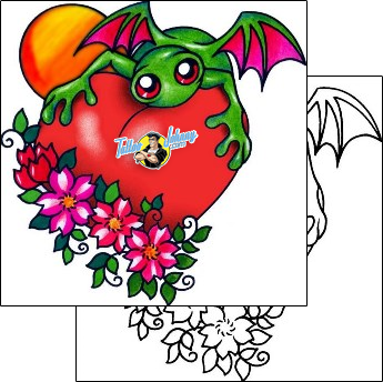 Heart Tattoo flower-tattoos-andrea-ale-aaf-09652