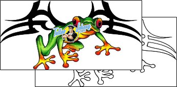 Frog Tattoo reptiles-and-amphibians-frog-tattoos-andrea-ale-aaf-09664