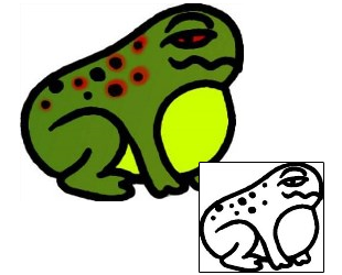 Frog Tattoo Reptiles & Amphibians tattoo | AAF-09676