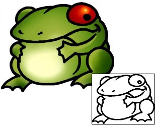 Frog Tattoo Reptiles & Amphibians tattoo | AAF-09689