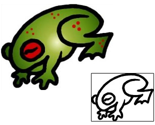 Frog Tattoo Reptiles & Amphibians tattoo | AAF-09726