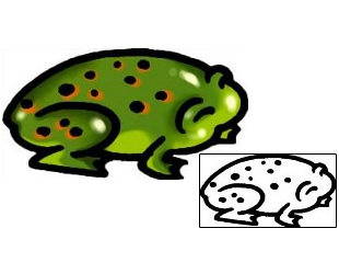 Frog Tattoo Reptiles & Amphibians tattoo | AAF-09758