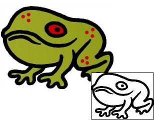 Frog Tattoo Reptiles & Amphibians tattoo | AAF-09774