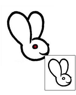 Rabbit Tattoo Animal tattoo | AAF-09801