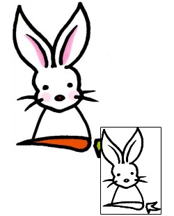 Rabbit Tattoo Animal tattoo | AAF-09804