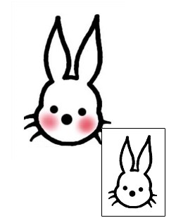 Rabbit Tattoo Animal tattoo | AAF-09811