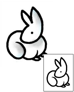 Rabbit Tattoo Animal tattoo | AAF-09814