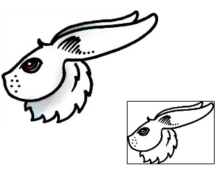 Rabbit Tattoo Animal tattoo | AAF-09815