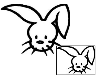 Rabbit Tattoo Animal tattoo | AAF-09830