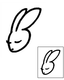 Rabbit Tattoo Animal tattoo | AAF-09838
