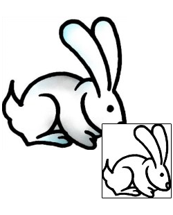 Rabbit Tattoo Animal tattoo | AAF-09839