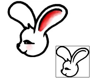 Rabbit Tattoo Animal tattoo | AAF-09843