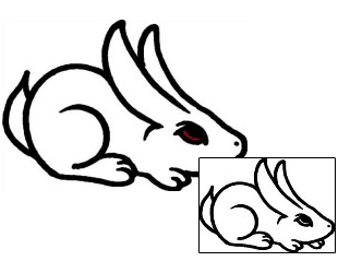 Rabbit Tattoo Animal tattoo | AAF-09844