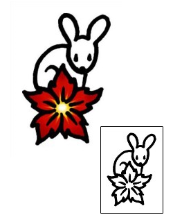 Rabbit Tattoo Animal tattoo | AAF-09854