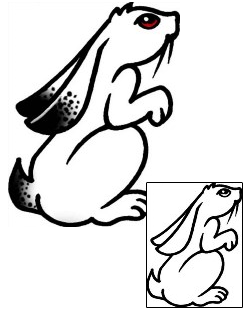 Rabbit Tattoo Animal tattoo | AAF-09860