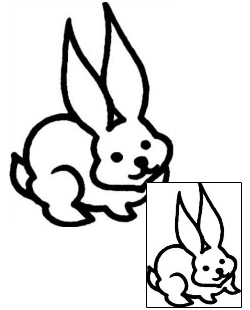 Rabbit Tattoo Animal tattoo | AAF-09863