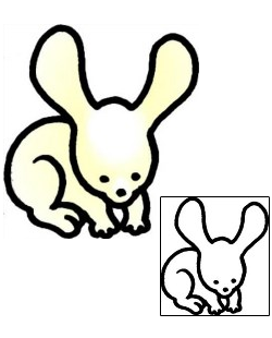 Rabbit Tattoo Animal tattoo | AAF-09871