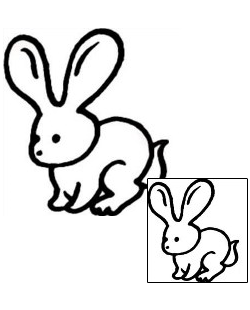 Rabbit Tattoo Animal tattoo | AAF-09884