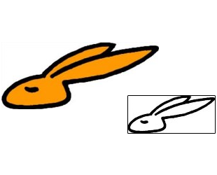 Rabbit Tattoo Animal tattoo | AAF-09899