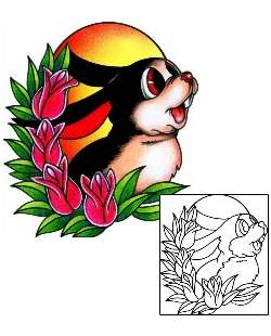 Rabbit Tattoo Plant Life tattoo | AAF-09963