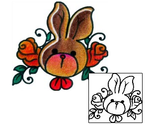 Rabbit Tattoo Plant Life tattoo | AAF-09995