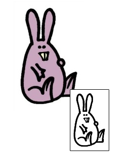 Rabbit Tattoo Animal tattoo | AAF-10031