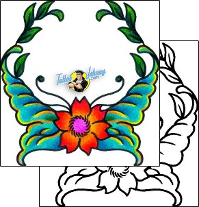 Flower Tattoo plant-life-flowers-tattoos-andrea-ale-aaf-10260